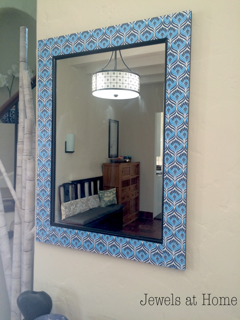 Artsy Decoupaged Mirror Frame