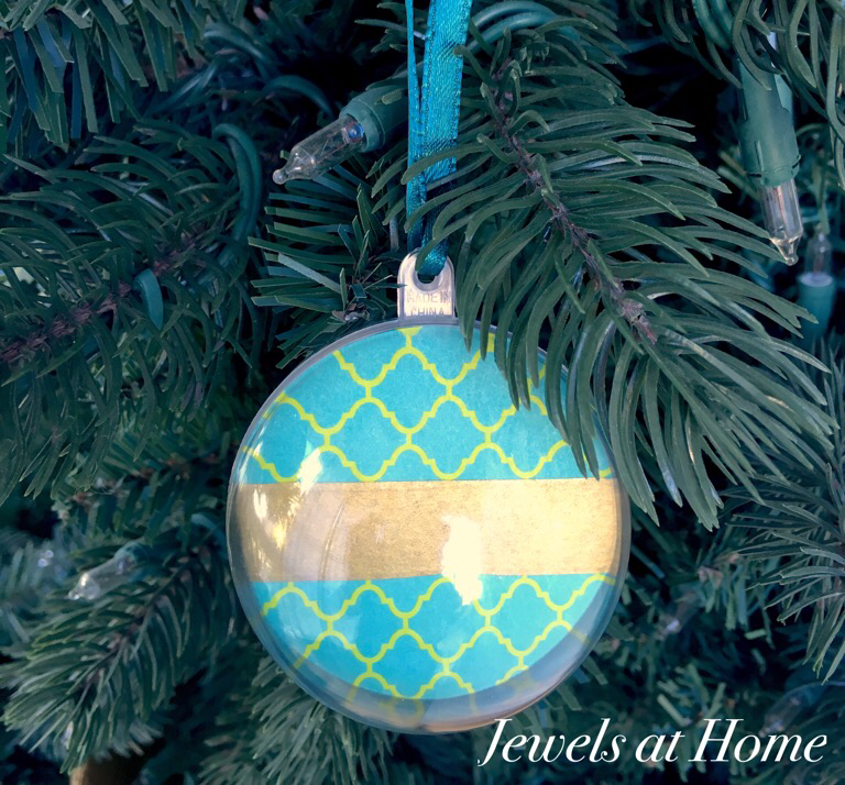 Paper and Washi Tape Globe Ornaments | Jewels at Home