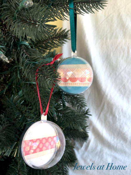 Paper and Washi Tape Globe Ornaments | Jewels at Home
