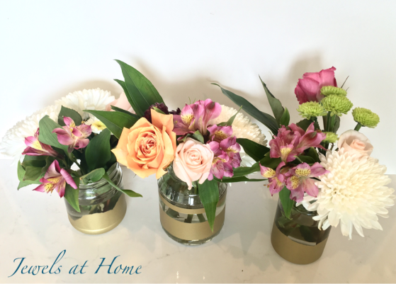 DIY gold-painted vases | Jewels at Home